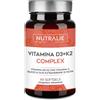 NUTRIEXPERTS SL Nutralie Vitamina D3+K2 Complex 10000 UI con Vitamina C 60 Capsule molli