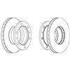 FERODO 2 DISCHI FRENO FERODO FCR105A FCR105A