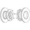 FERODO 2 DISCHI FRENO FERODO FCR104A FCR104A