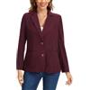 Kyzoeyou - Giacca da donna in corduroy, blazer casual a maniche lunghe, con colletto a girocollo, da ufficio, formale, completi da donna, giacca a due bottoni con tasche, B-nero, S