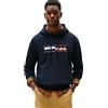 Tommy Hilfiger Uomo Felpa Colour Block Graphic con Logo, Blu (Desert Sky), L