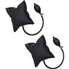 KAIAIWLUO Cunei Gonfiabili,2 Pack Gonfiaggio Pompa Ad Aria TPU Supporto Cuscinetto Air Pump Wedge per Finestrini Porte Mobili Riparazioni Auto Nero