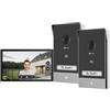 EZVIZ Kit HP7 2K. Kit Videocitofono con 2 posti esterni,Wi-Fi,2 FILI,microSD, monitor 7pollici