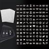 GOMAKERER 600 Pezzi Adesivi per Pannello Interruttori Auto, Etichette ID Interruttore Auto Decalcomanie Bianche Cruscotto Etichette Interruttore Decalcomanie per Auto Barca Camion Camper, 15x15mm