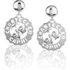 Chantecler / Logo / orecchini piccoli galli e sole / argento - 38916