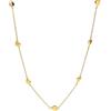 Purelei Alohi Heart - Collana impermeabile e regolabile, in acciaio inox con piccoli cuori e placcatura in oro 14 K/18 carati, simbolo di amore, leggerezza e armonia, Eine Grösse, Acciaio inossidabile