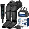 SereneLife Massaggiatore Gambe ad Aria per Ginocchio, Gomito e Spalla, Massaggio con 4 Vibrazioni, 2 Livelli Calore fino 53°C, 4 Cuscini d'Aria, Controller LED, Impacco Freddo