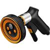 Fiskars Pistola per Irrigazione Multi, FiberComp, 5 Funzioni, Flusso Regolabile di Continuo, Leva On/Off, Filtro dell'Acqua Rimovibile, FiberComp/Metallo, Misura Universale, Nero/Arancione, 1067195