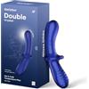 Satisfyer Double Cristal | Dildo a doppia estremità in Vetro 20 cm | Stimolazione del Punto G e dell'Ano | Borosilicaté Sécurisé | Sex Toys Femme et Hommes | Dildo Anale