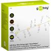 goobay 57948 - Catena luminosa a LED con funzione timer, funzione batteria, fiocchi di neve, per interni, con 10 LED, 3000 K, IP20, colore: argento, trasparente