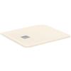 Ideal Standard - Ultra Flat S+, Piatto doccia rettangolare ultrasottile in resina effetto pietra, 90x80cm, Ideal Solid, Scarico lato corto, Sabbia