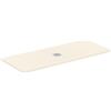 Ideal Standard - Ultra Flat S+, Piatto doccia rettangolare ultrasottile in resina effetto pietra, 170x70cm, Ideal Solid, Scarico centrale, Sabbia