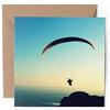 DV DESIGN 1 x biglietto di auguri - Parapendio Flying Extreme Sport - Vuoto Compleanno Celebrazione Anniversario #51643