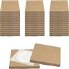 QoTang 50 buste per CD e DVD, adatte per scatole DVD standard, proteggono da graffi e danni, 126 x 145 x 12 mm