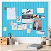 EYERIYO Bacheca Grande Autoadesiva 90x120 cm | Bacheca Autoadesiva in Sughero, Bacheca Decorativa in Feltro, Fototela Pieghevole, Memoboard Vision Board