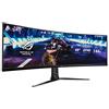 ASUS ROG Strix XG49VQ Monitor Gaming 49", 3840x1080, 144Hz, Formato 32:9, HDR400, Freesync 2 HDR, Riduzione Luce Blu, Flicker Free, Shadow Boost, GamePlus, Speaker Integrati, Regolabile, Nero