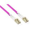 Good Connections OM4 - Cavo in fibra ottica duplex da LC a LC - UNIBOOT - Multimode 50/125-1/10/40/100-Gigabit Ethernet - Conduttore di onde luminose, cavo in fibra ottica, cavo patch - 0,5 m/50 cm