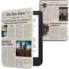 kwmobile Custodia eReader Compatibile con Kobo Clara 2E Cover - eBook Reader Flip Case - multicolore/nero/sabbia - Prima Pagina
