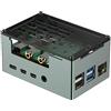 InnoMaker Custodia in Lega di Alluminio per Raspberry Pi 4 - Compatibile con DAC/DAC PRO/AMP/AMP PRO/RS485&CAN HAT, Ventola PWM 3510 e Raffreddamento a Dissipatore Passivo per Schede di Espansione