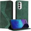 Fatcatparadise Cover per Motorola Moto G62 5G, Custodia Motorola Moto G62 5G, Cover a Libro Wallet in Pelle Premium Protettiva Portafoglio Antifurto Chiusura Magnetica Flip Telefono Case (Verde)