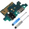 MMOBIEL Connettore di ricarica compatibile con Samsung Galaxy A40 2019, connettore USB C, con jack audio/microfono/antenna di ricambio - INCL. cacciaviti