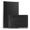 Claelech Custodia per tastiera Galaxy Tab A 10.1 (QWERTY), sottile in pelle con tastiera magnetica staccabile Bluetooth senza fili per Samsung Galaxy Tab A 10.1 2016 SM-T580 T585 (nero)