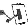 Dosvsi Supporto Tablet Parete, Girevole a 360° Supporto Muro per iPad, Metallo Staffa da Parete per iPad Pro 11 12.9 13, iPad Air Mini, iPad 10.9, Galaxy Tab, iPhone, 4 -13 Tablet e Smartphone