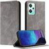 Fatcatparadise Cover per OnePlus Nord CE 2 Lite 5GFlip Caso in PU Pelle Premium Portafoglio Custodia [Kickstand] [Slot per Schede] [Chiusura Magnetica] per OnePlus Nord CE 2 Lite 5G (Grigio)
