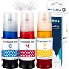 LCL GI51 Inchiostro Compatible con Canon 51 GI-51 Flacone di Inchiostro Multipack Compatible con Canon G1520 G1560 G2520 G2560 G3520 G3560 G1530 G2570 G4570 G3570 G4570(Ciano Magenta Giallo,3-Pack)