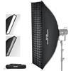 NEEWER BASICS - Kit softbox rettangolare, 30,5 x 119,4 cm, diffusore di luce Bowens a sgancio rapido, compatibile con Godox, compatibile con illuminazione di registrazione video Aputure Studio, NS14S