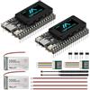 YELUFT 2 schede di sviluppo pre-saldate ESP32 LoRa V4 con modulo GNSS, batteria da 3000 mAh, WLAN integrato Bluetooth SX1262 868 MHz LoRa, display OLED da 0,96 pollici, interfaccia USB-C per tastiera