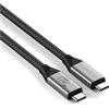 Satechi Cavo USB4 V2 Pro di Ricarica Rapida PD 240W con Lunghezza 1,2 m, Dati fino a 120Gbps, USB-C a USB-C, Risoluzione 8K@60Hz - 4K@120Hz, Thunderbolt 5/4/3 per MacBook Air/Pro/Neo