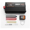 LiTime 3000W Inverter Sinsus Pure 12VDC a 230VAC Convertitore per Camping-Car, Campeggio, Inverter di energia solare con 2 uscite AC, schermo di sorveglianza con visualizzazione dello stato in tempo