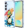 YUXING Cover Trasparente per Samsung Galaxy A16 5G / 4G - Custodia Protettiva Sottile in TPU Morbido Antiurto con Carino Motivo Disegno Cool (Duck)