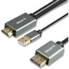AXFEE Cavo HDMI a DisplayPort, Sorgente HDMI a Monitor DisplayPort Maschio | 1.8 M, Compatibile con PC Scheda Grafica Laptop PS5 Xbox One(360), Supporta 4K@60Hz 2K@144Hz 1080P@165Hz