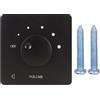 Denash Regolatore Volume Altoparlante da 50 W, Manopola di Sintonia a 5 Marce Controllo Volume Controllo Volume per Montaggio a Parete Domestico per Altoparlanti Domestici (BLACK)