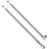 VooGenzek 2 Pezzi 75cm 7-Sezione Antenna Radio FM Telescopica, Antenna Telescopica Portatile FM, Sostituzione Antenna Telescopica, con Connettore Maschio SMA, per TV Ricezione Stereo DAB FM/AM Stereo