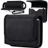 Miimall Marsupio compatibile con Samsung Galaxy Z Flip 7/7FE/6/5/4/3/Moto Razr 60/50/40 Ultra Custodia in tessuto Oxford + porta carte + fibbia chiave + clip per cintura