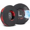 SOULWIT Cuscinetti Auricolari Ricambio in Gel Refrigerante da 70 mm per AKG Y50/Y50BT/Y55/K618/K619 On-Ear Cuffie, Cuscinetti Auricolari con Schiuma ad Alta Densità per L'isolamento dal Rumore