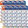 PKCELL LR1130 AG10 Batterie a bottone alcaline da 1,5V, batteria a bottone per audiolibri, orologi, giocattoli, 100 pezzi