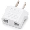 CABLEPELADO Adattatore di alimentazione da europeo a americano | Adattatore di viaggio | 6 A 125 V | 10 A 250 V | Bianco | 1 pezzo