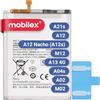 MOBILEX® Batteria per Samsung Galaxy A02 / A04s / A12 / M12 / A13 4G / A21s (EB-BA217ABY) | Ricambio Interno | 5000mAh - OEM | Capacità Originale