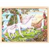 Goki Einlegepuzzle Einhorn: 40 x 30 x 0,8 cm, Holz, 48 Teile, per Stück