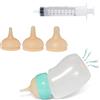 Doggiema Bottiglia di latte per cuccioli, nutrienti in silicone e siringhe