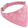 WOO LANDO Collare per gatti con Panno Bandana, 6 Varianti di Colore, Taglia S - 26 cm di Circonferenza (ROSA)