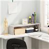 Furinno CLASSIC Organizer Scrivania e Accessori, Organizer Scrivania 58.4 cm, Organizer da Tavolo, Accessori Scrivania, Marmo Bianco