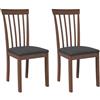 vidaXL Sedie da Pranzo con Cuscini 2pz Marrone Legno Massello di Hevea, Sedia da Pranzo, Sedia da Cucina, Sedile da Pranzo, Sedia, Sedia da Soggiorno
