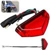 GBULTR Fanale Posteriore a LED Universale per Moto, ATV, Dirt Bike e Scooter, Fanale di Stop con Indicatori di Segnale Integrati, Luce Freno Posteriore Impermeabile e Anticorrosione