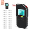 muhogxio Etilometro con Doppio Sensore,Alcol Test Etilometro Portatile con Display LCD Digitale e 20 Bocchini,Alcol Test per Uso Personale e Professionale (SSD)
