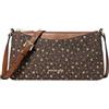 Michael Kors Arden Medium Printed Signature Logo Crossbody Bag Brown
